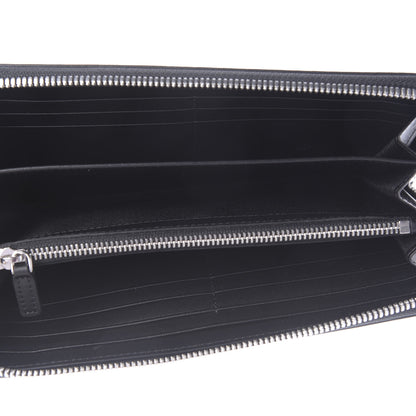 MCM Visetos Zip Around Wallet Black 4 of 9
