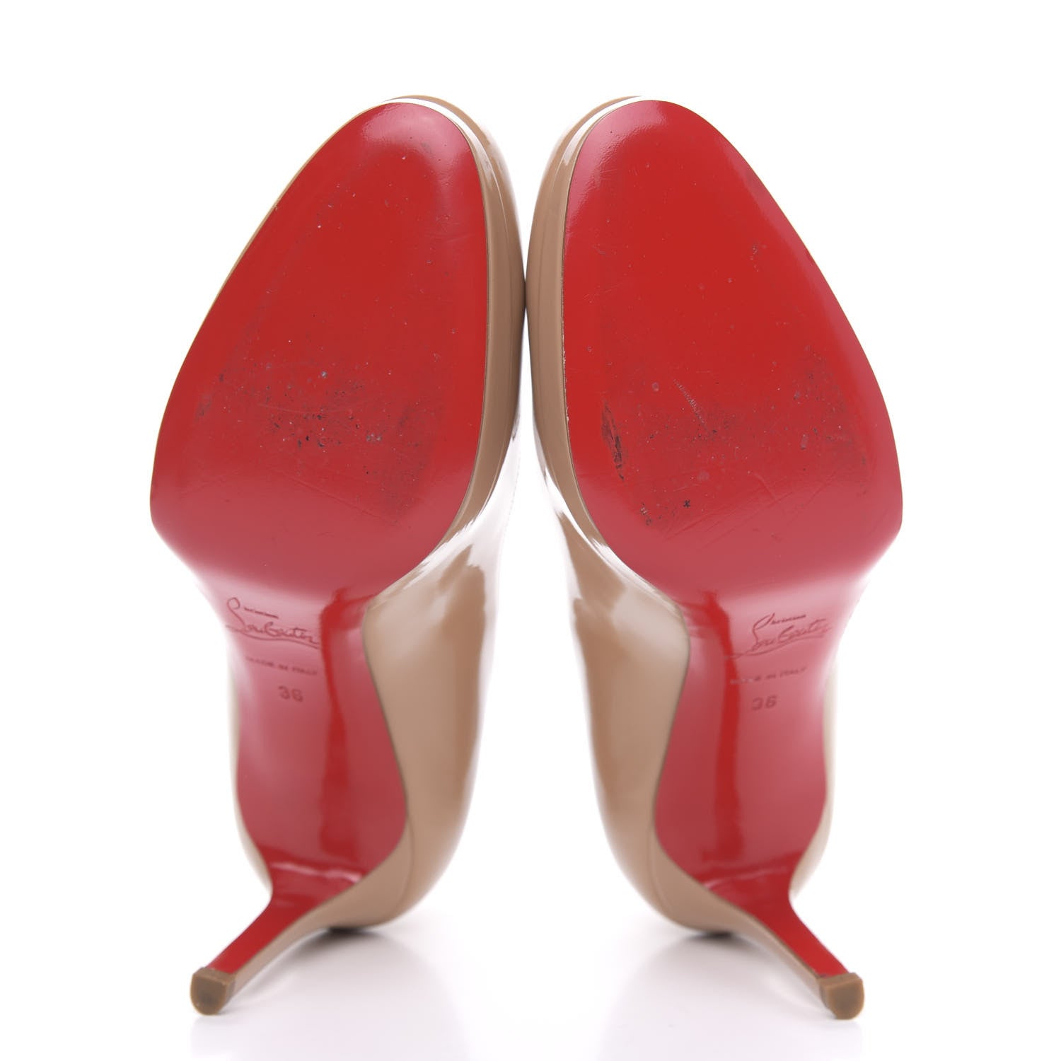 Christian Louboutin Patent New Simple 85 Pumps 36 Nude 5 of 10