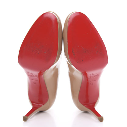 Christian Louboutin Patent New Simple 85 Pumps 36 Nude 5 of 10