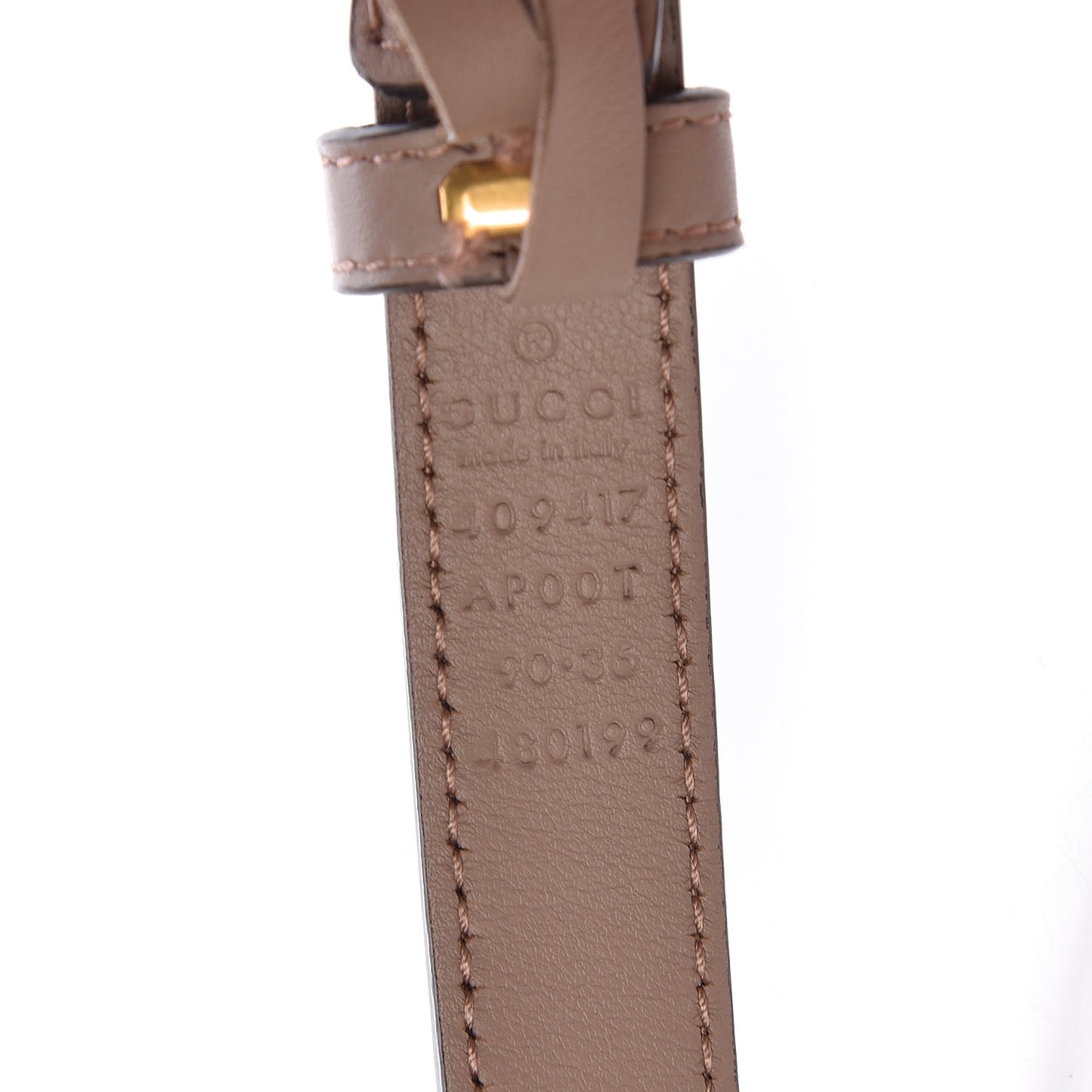 Calfskin Double G 20mm Belt 90 36 Porcelain Rose
