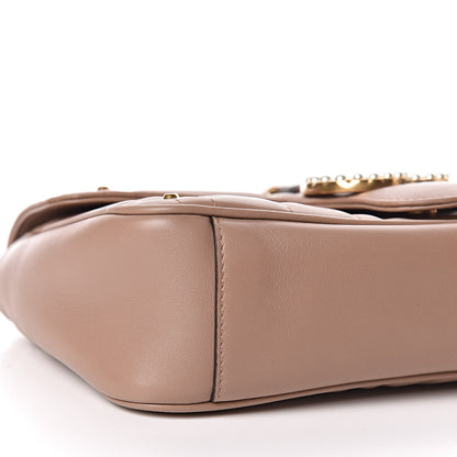 Gucci Calfskin Matelasse Studded Mini Pearly GG Marmont Shoulder Bag Porcelain Rose 8 of 11