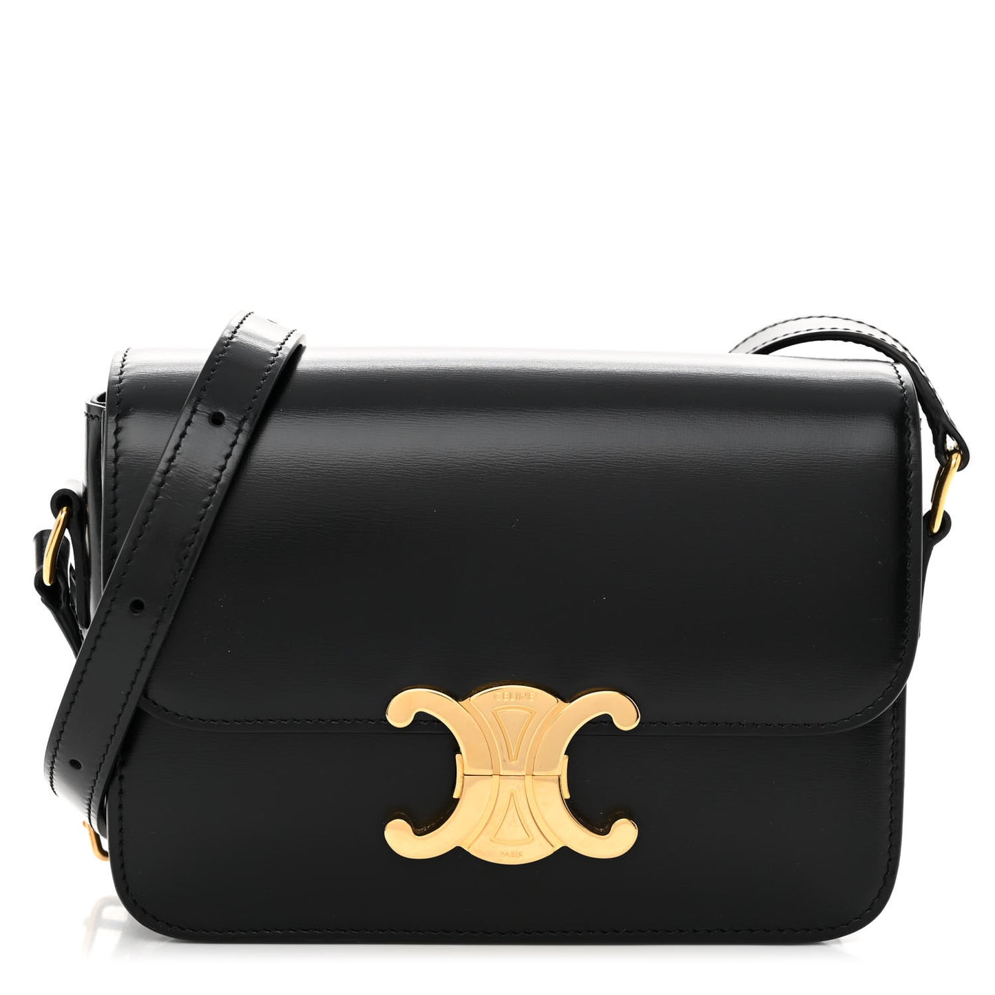 Shiny Calfskin Teen Triomphe Black