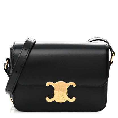Celine Shiny Calfskin Teen Triomphe Black 1 of 8