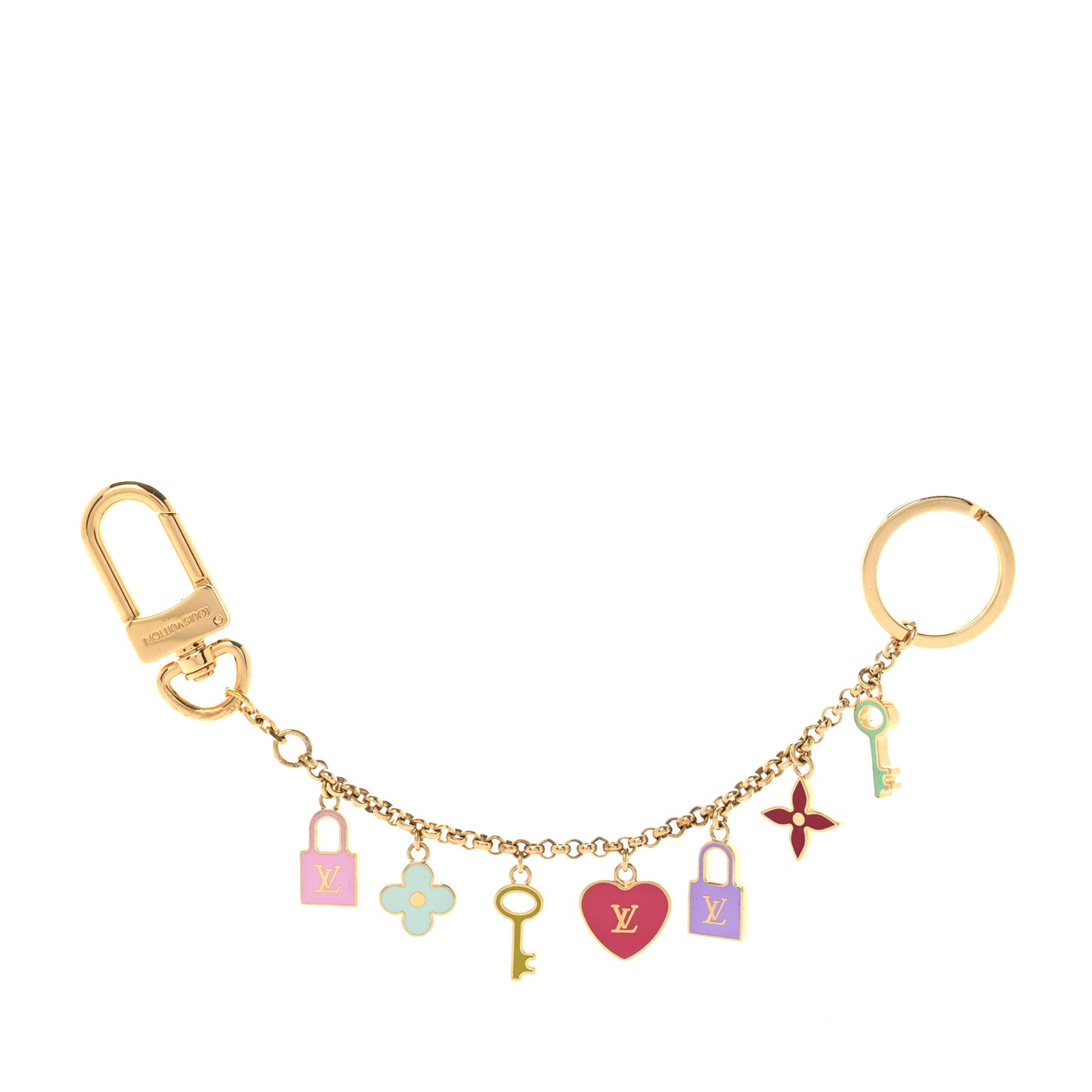 Enamel Pretty Charms Key Chain Holder Bag Charm