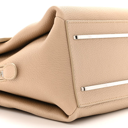 Balenciaga Grained Calfskin Le Dix Small Soft Cartable Beige Seigle 9 of 14