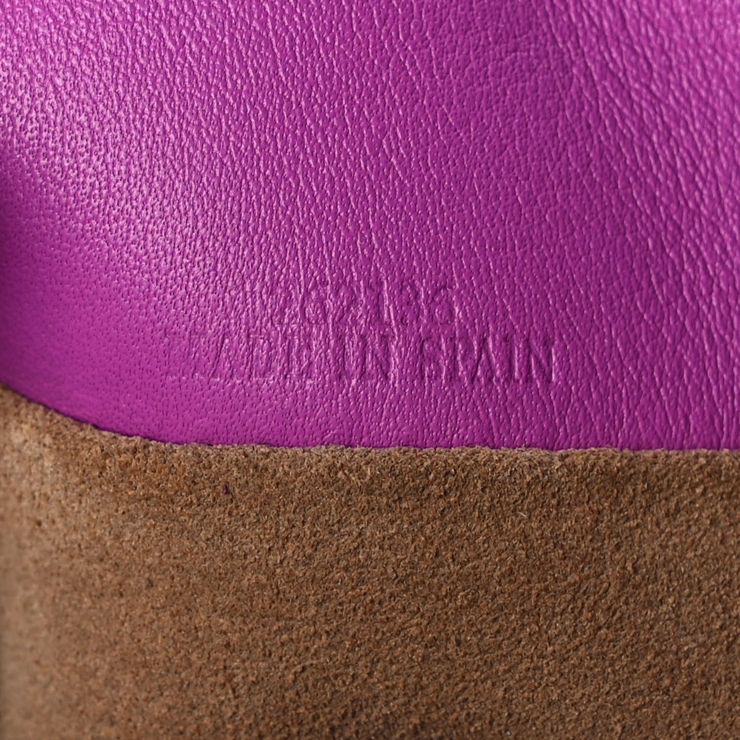 Nappa Flamenco Knot Clutch Bright Purple