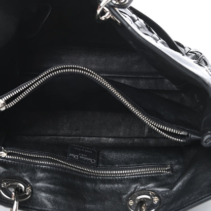 Christian Dior Lambskin Woven Lady Dior Avenue Tote Black 5 of 12
