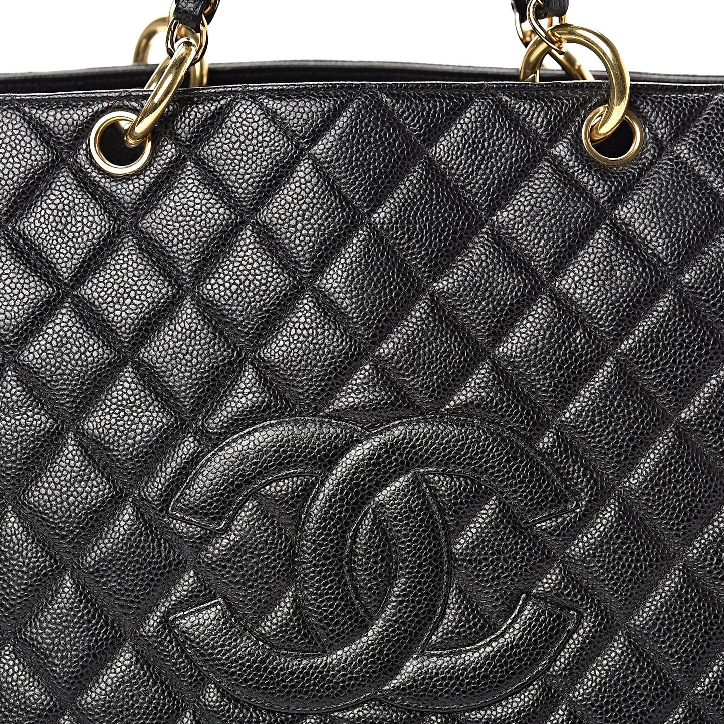 Caviar Quilted Grand Timeless Tote GTT Black