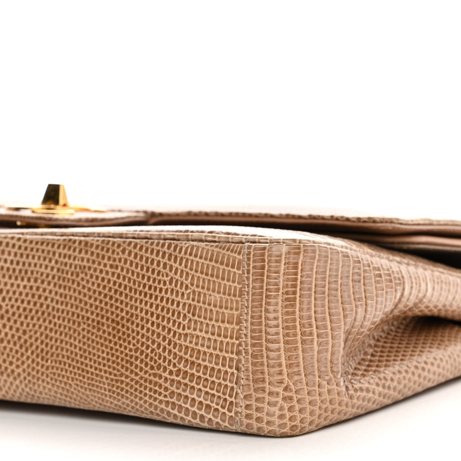 Chanel Lizard Medium Double Flap Beige 11 of 13