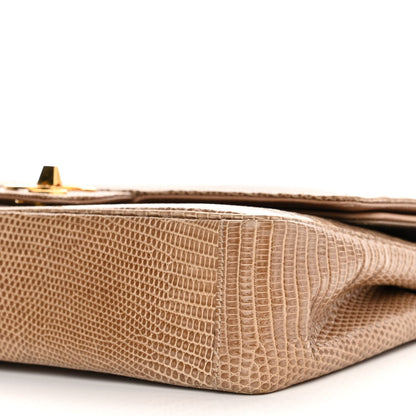 Chanel Lizard Medium Double Flap Beige 11 of 13
