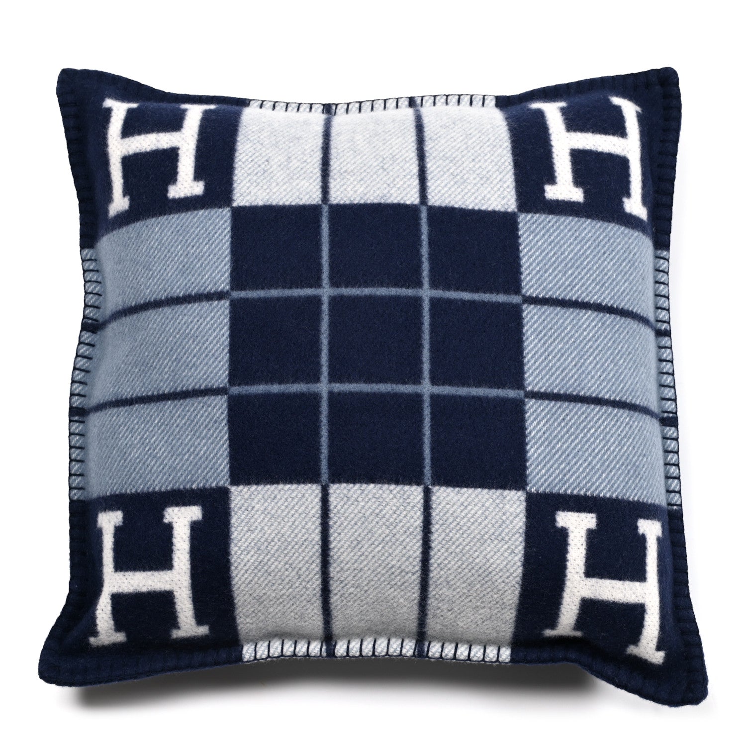 Hermes Wool Cashmere Avalon III Pillow PM Ecru Caban 1 of 3