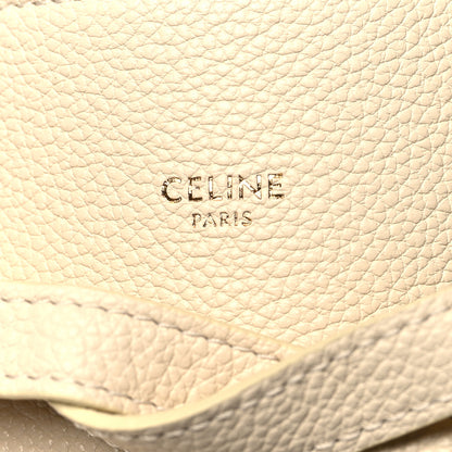 Celine Soft Grained Calfskin Small Belt Cabas Phantom Vanilla 7 of 9