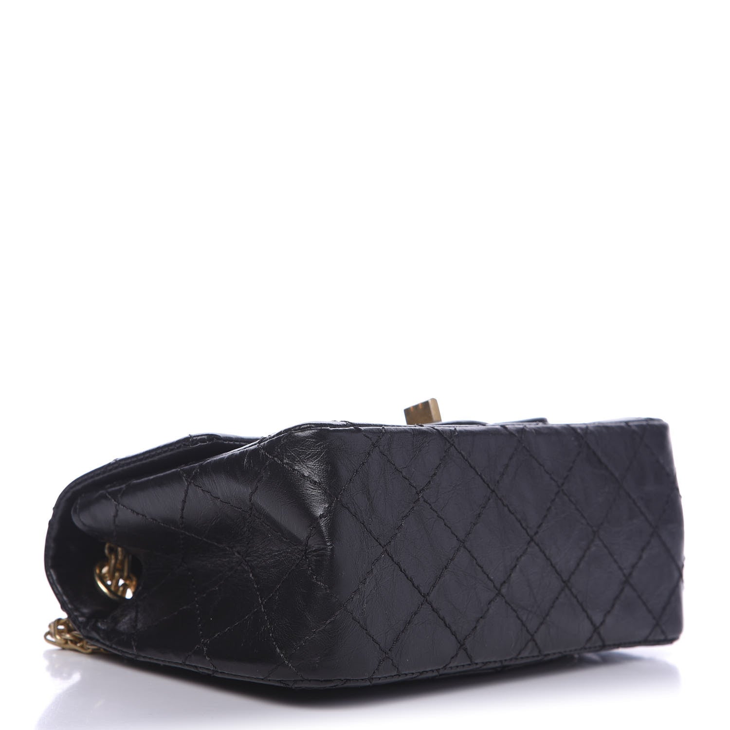 Chanel Aged Calfskin Quilted 2.55 Reissue Mini Flap Black 5 of 11