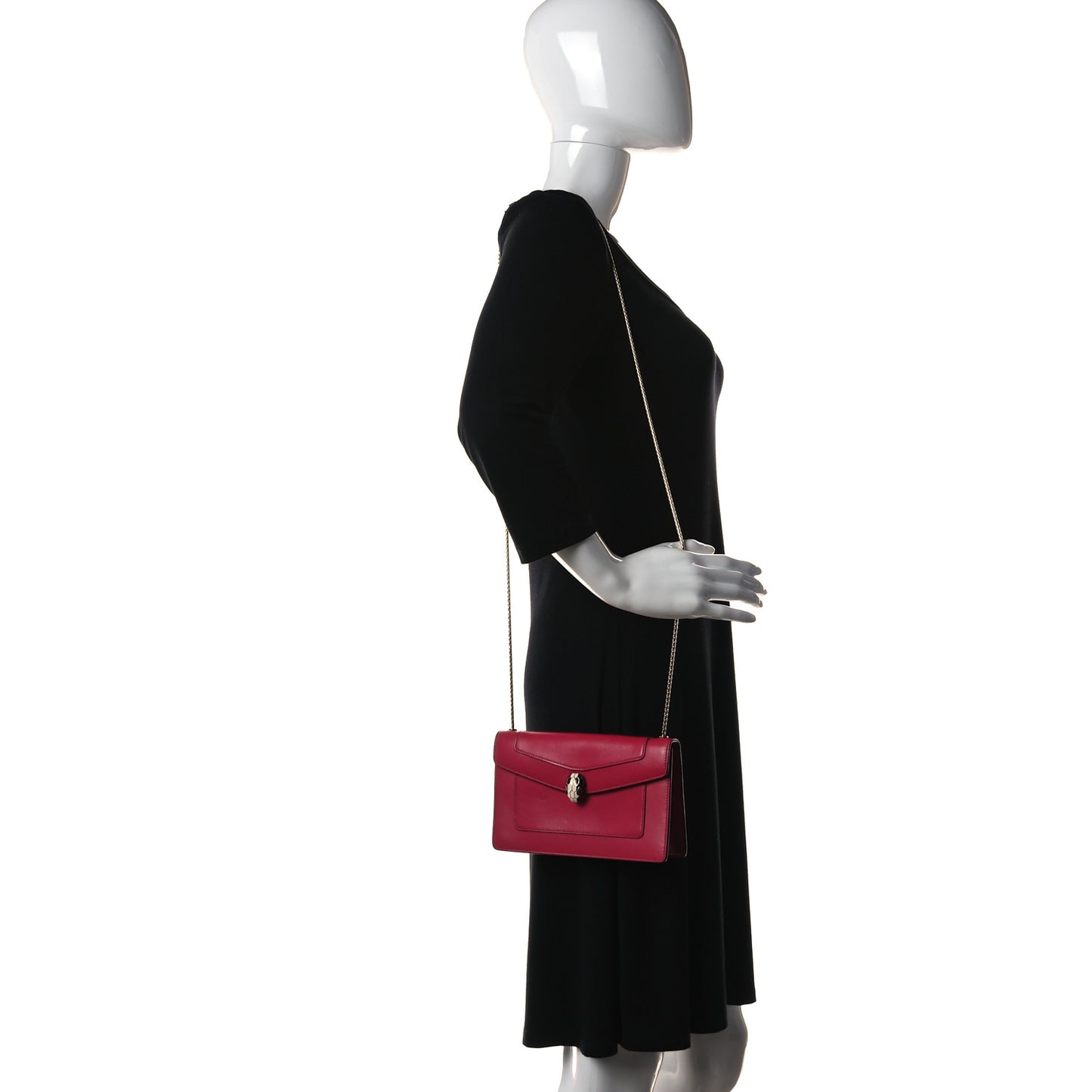 Calfskin Serpenti Forever Crossbody Bag Ruby Red