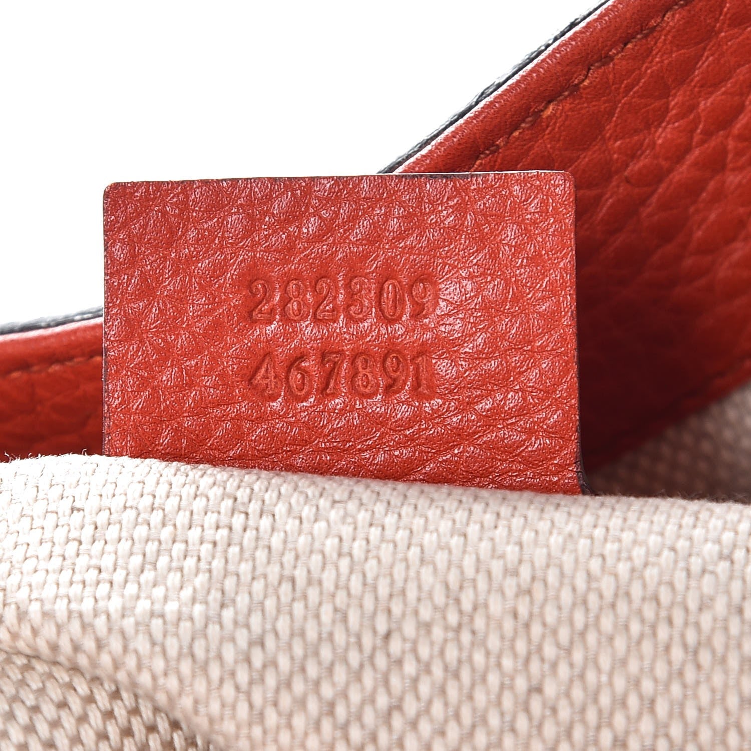 Gucci Pebbled Calfskin Medium Soho Shoulder Bag Sun Orange 7 of 7