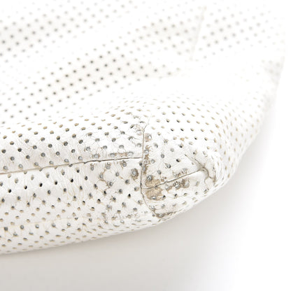 Chanel Perforated Calfskin Drill Shoulder Bag White 11 of 11