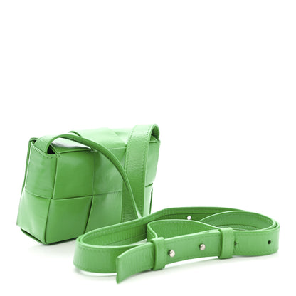 Bottega Veneta Paper Calfskin Maxi Intreccio Extra Mini Cassette Crossbody Bag Parakeet 3 of 11