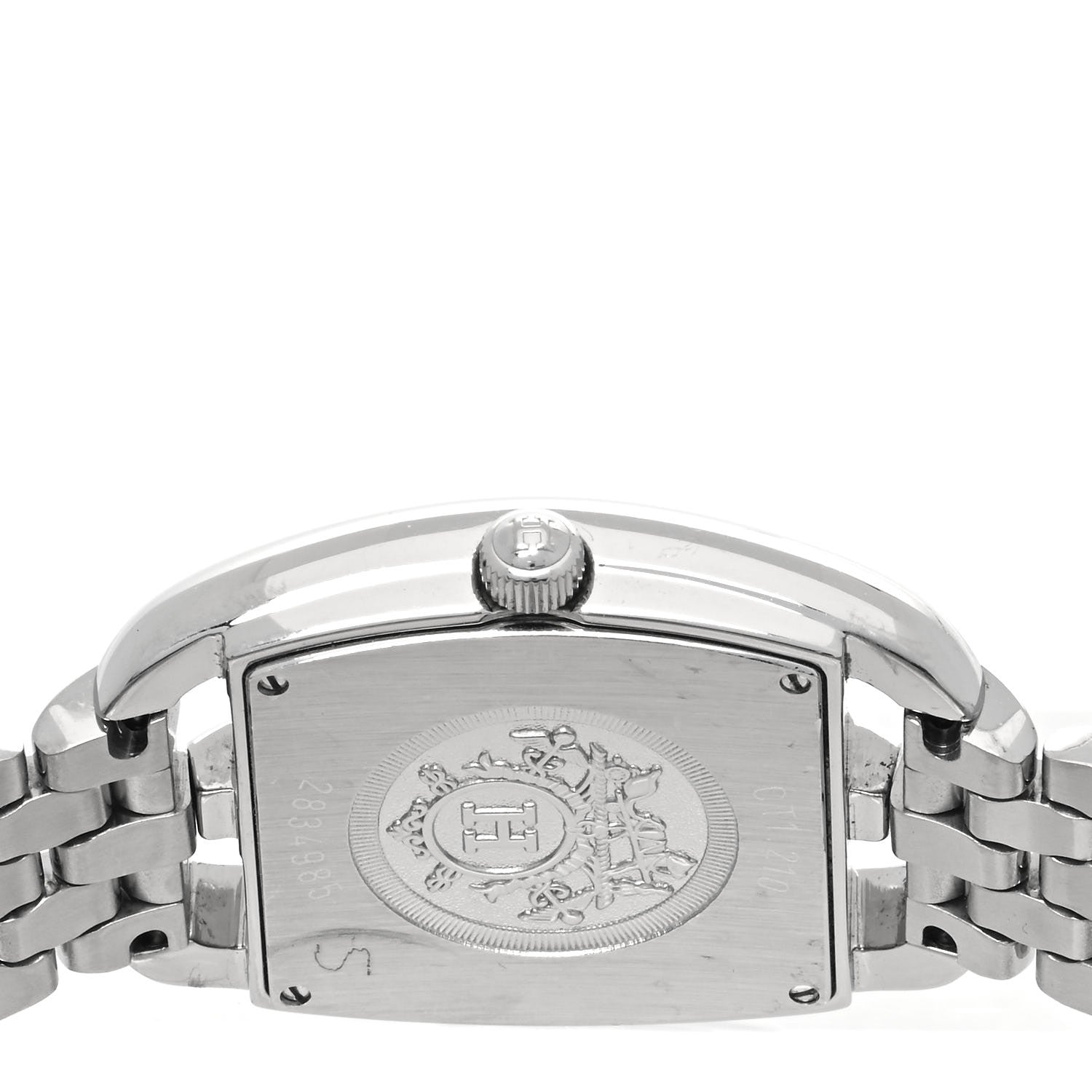 Hermes Stainless Steel 26mm Cape Cod Tonneau Quartz Watch Grey 4 of 4