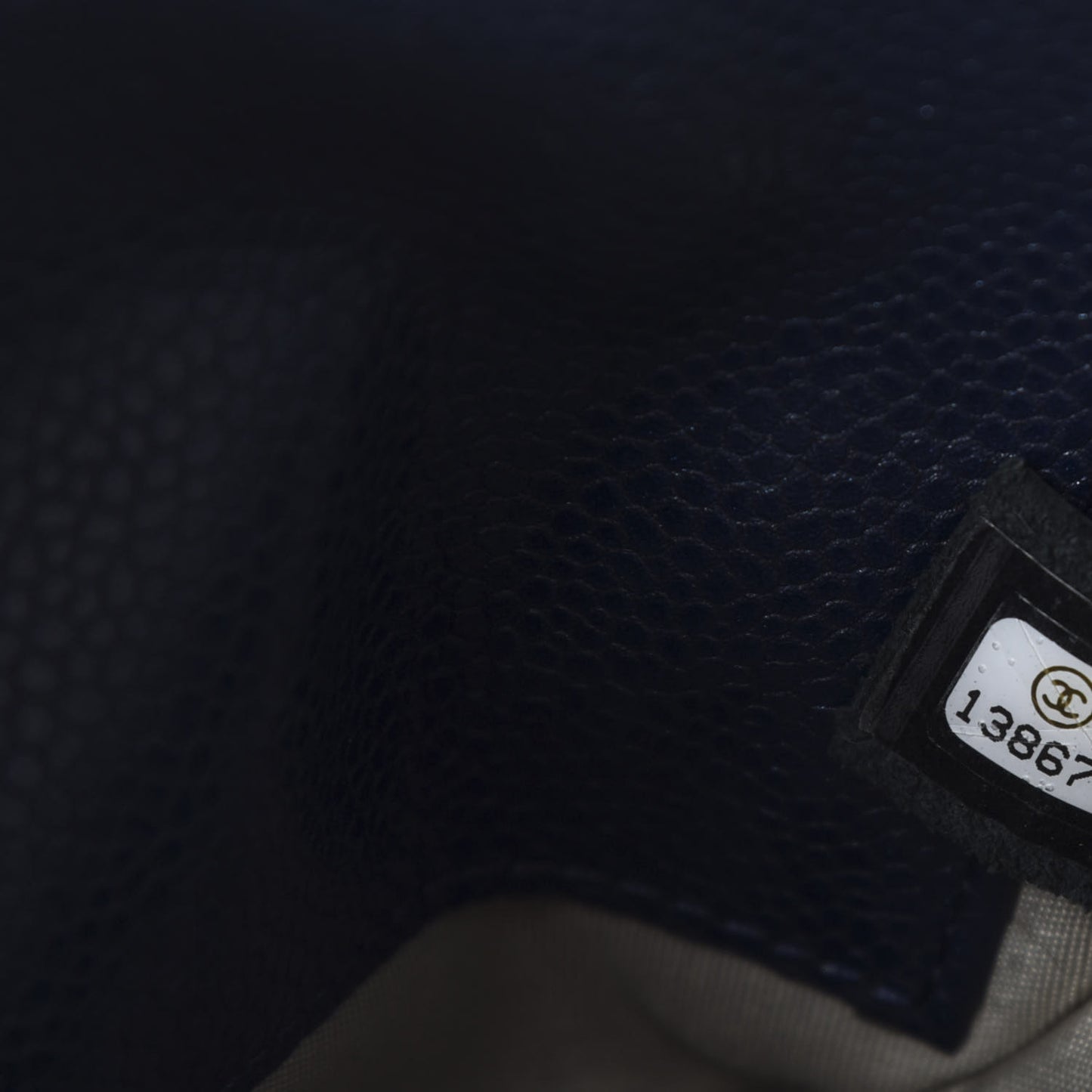 Caviar Half Moon Wallet On Chain WOC Navy