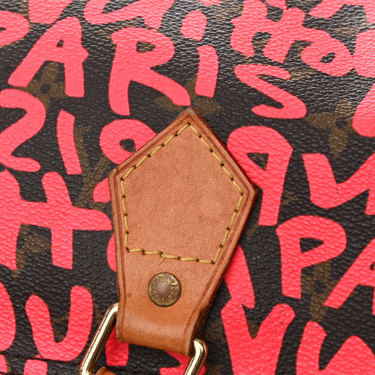 Monogram Graffiti Speedy 30 Fuchsia