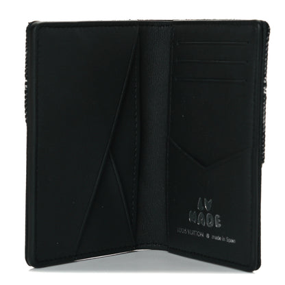 Louis Vuitton X NIGO Taurillon Monogram Denim Drip Pocket Organizer Black 5 of 8