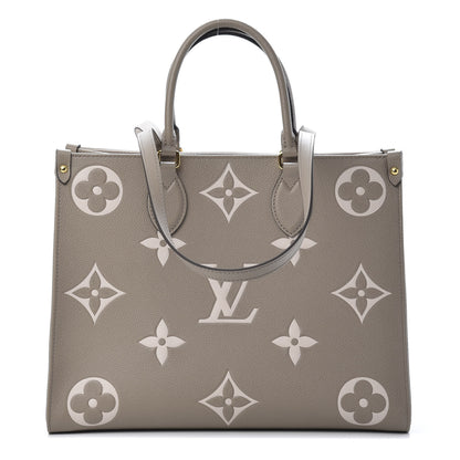 Louis Vuitton Empreinte Monogram Giant Onthego MM Tourterelle Creme 1 of 11