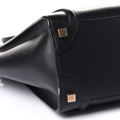 Celine Smooth Calfskin Micro Luggage Black 9 of 10