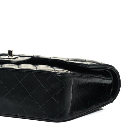 Chanel Lambskin Quilted Medium Double Flap Black 9 of 9