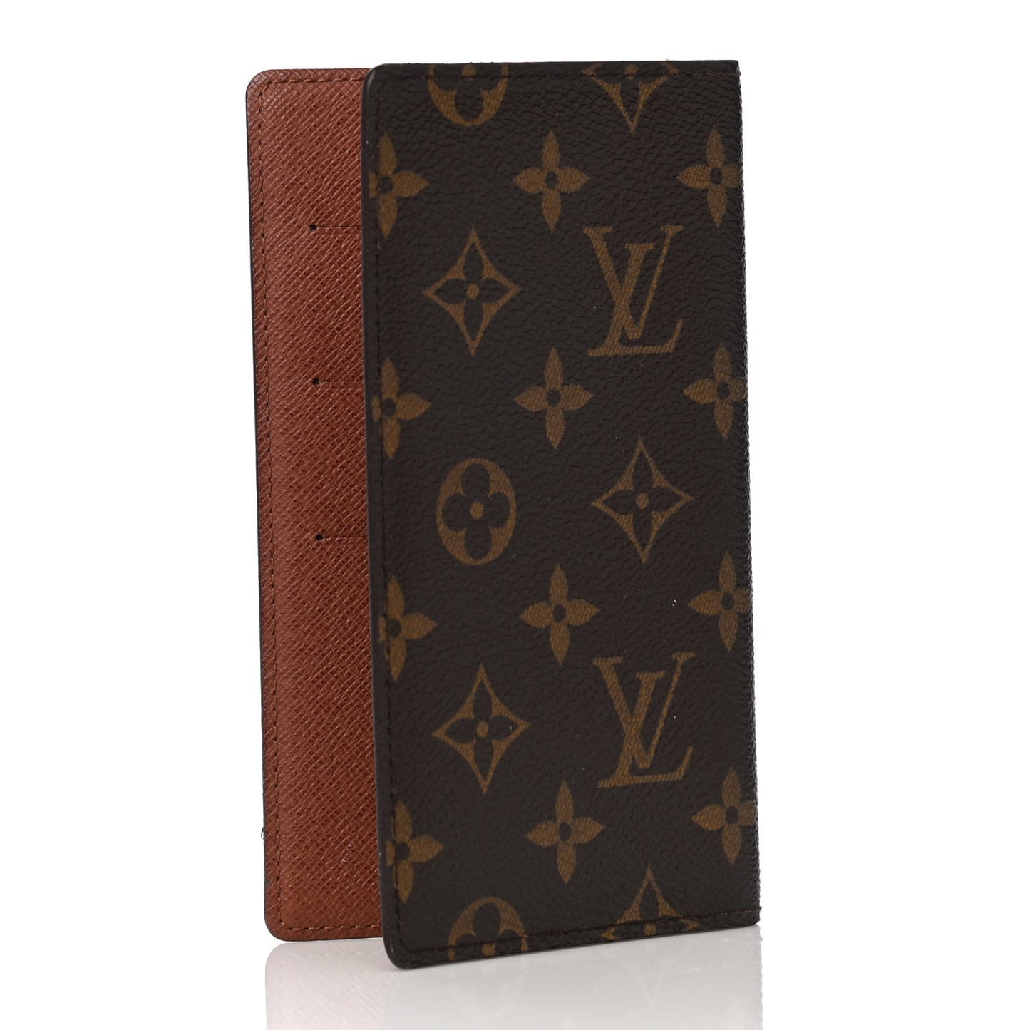 Monogram Checkbook Holder Case Wallet