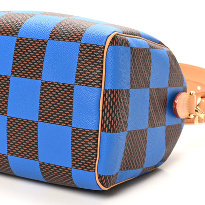 Louis Vuitton Damier Pop Speedy Bandouliere 25 Blue 9 of 9
