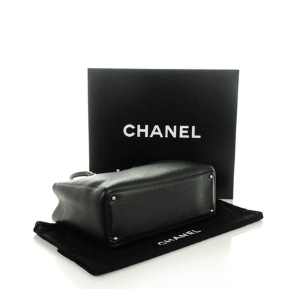 Chanel Deerskin Cerf Executive Shopper Tote Black 4 of 7