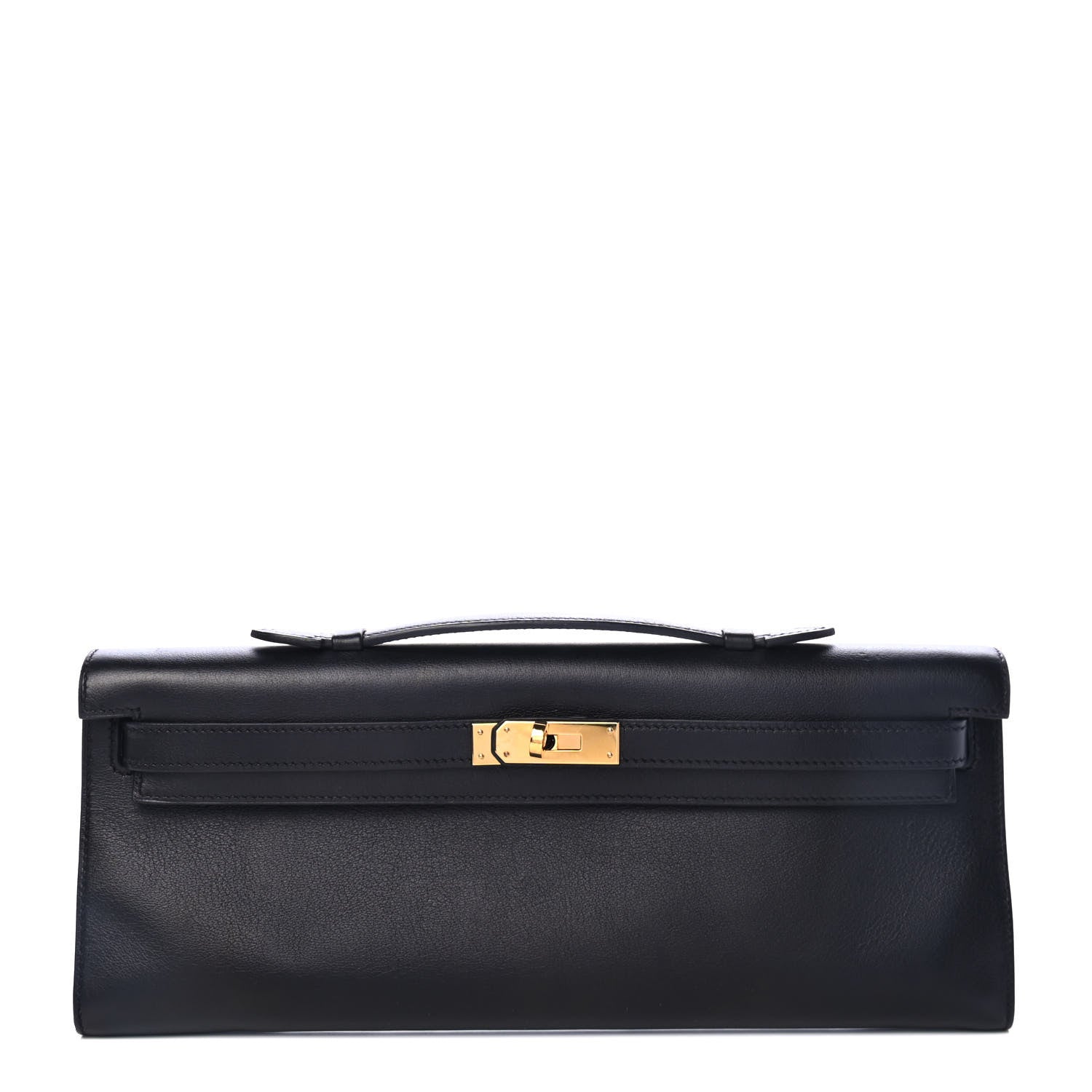 Hermes Swift Kelly Cut Clutch Pochette Black 1 of 4