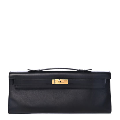 Hermes Swift Kelly Cut Clutch Pochette Black 1 of 4