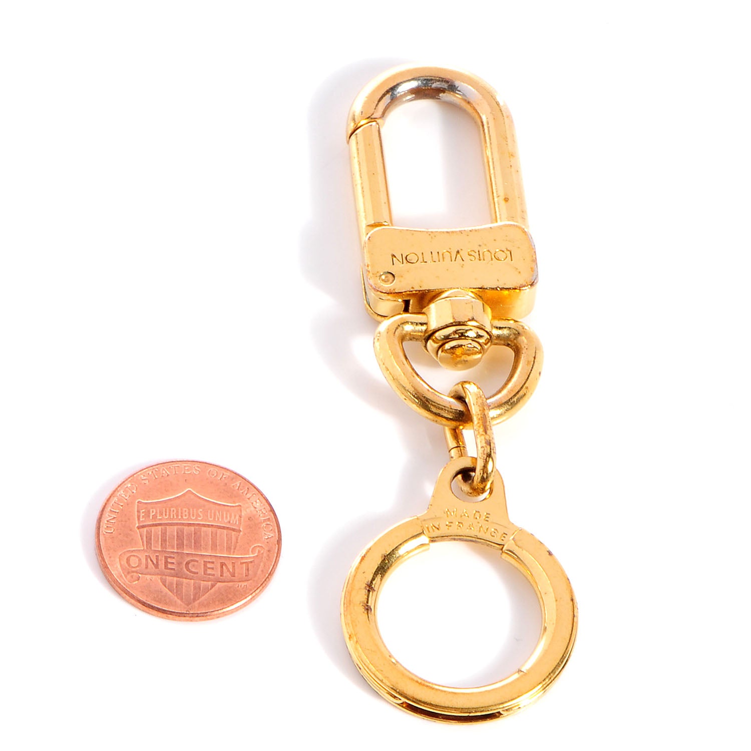 Louis Vuitton Pochette Extender Key Ring Gold 2 of 5