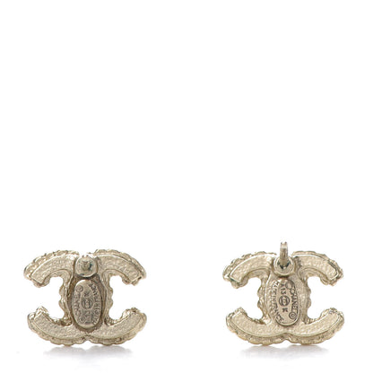 Chanel Crystal Mini CC Earrings Gold 6 of 7