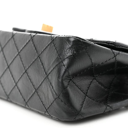 Chanel Aged Calfskin Quilted 2.55 Reissue Mini Flap Black 10 of 13