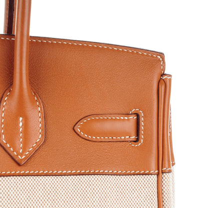 Hermes Toile Swift Birkin 30 Fauve 16 of 23