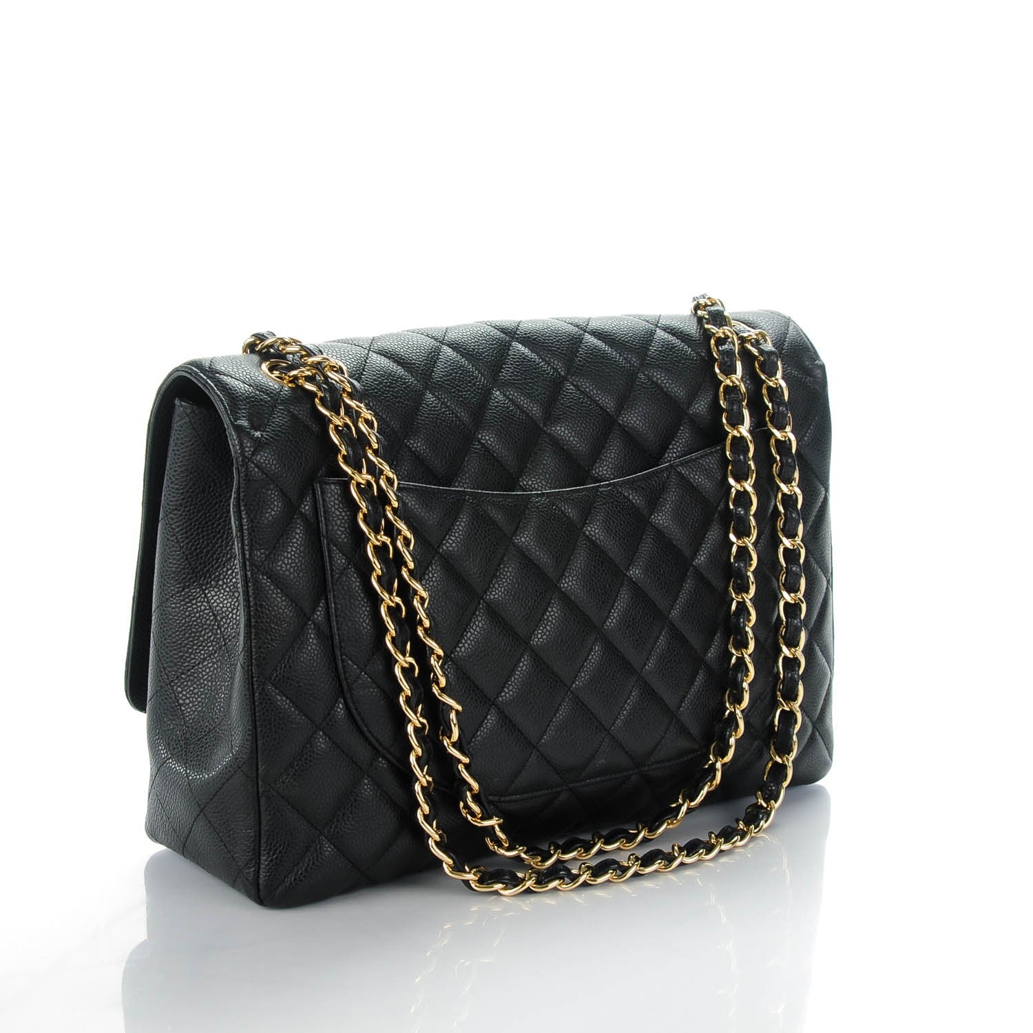 Chanel Caviar Quilted Maxi Single Flap Black 3 of 8