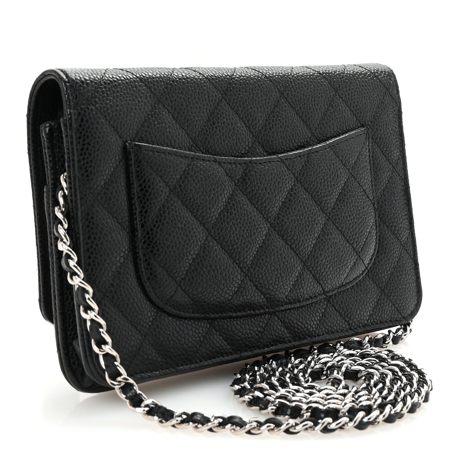 Chanel Caviar Quilted Wallet On Chain WOC Black 3 of 11