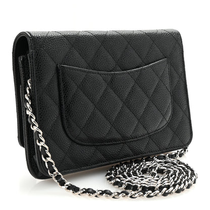 Chanel Caviar Quilted Wallet On Chain WOC Black 3 of 11