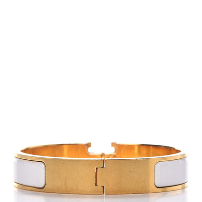 Hermes Enamel Narrow Clic Clac H Bracelet PM White 3 of 6