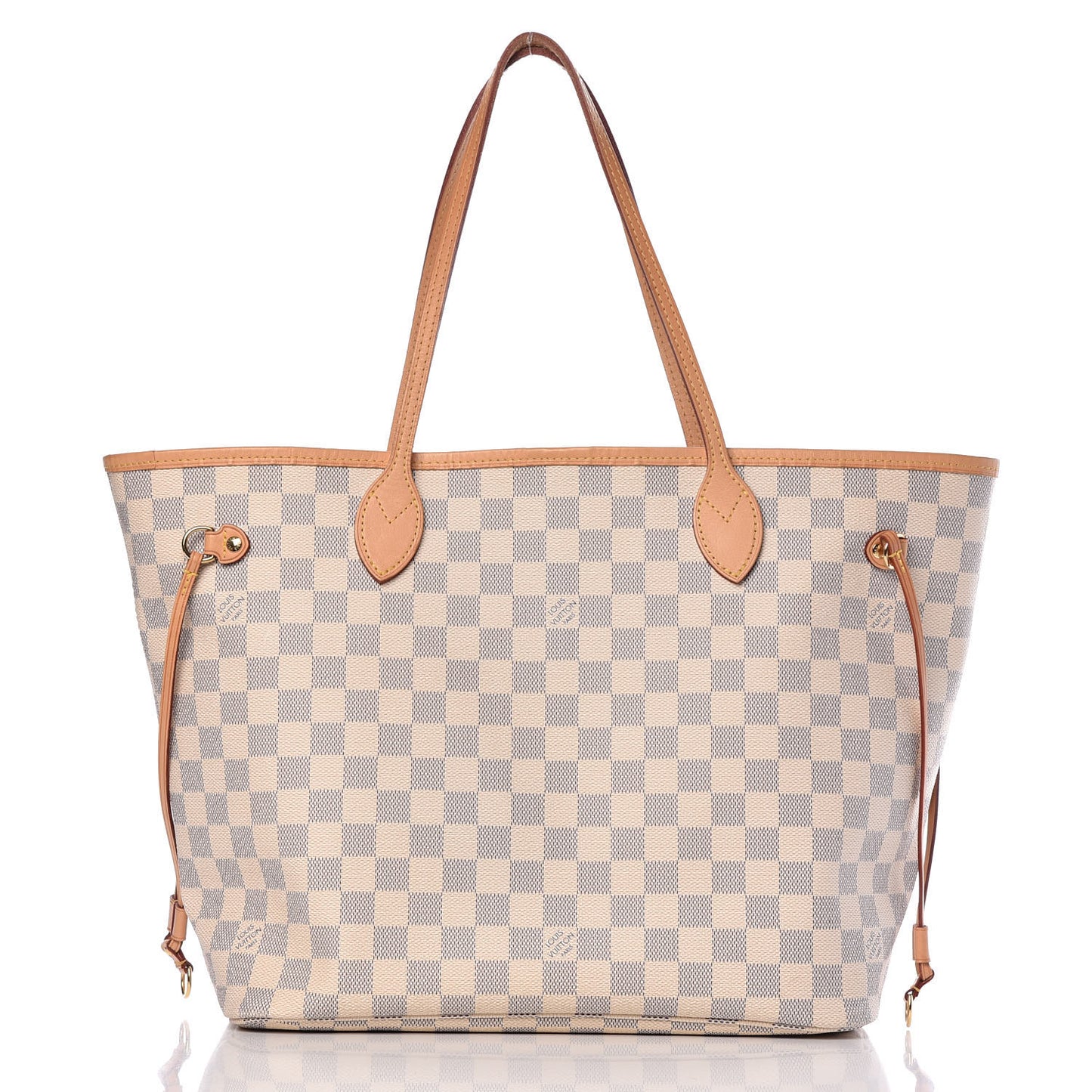 Damier Azur Neo Neverfull MM Rose Ballerine