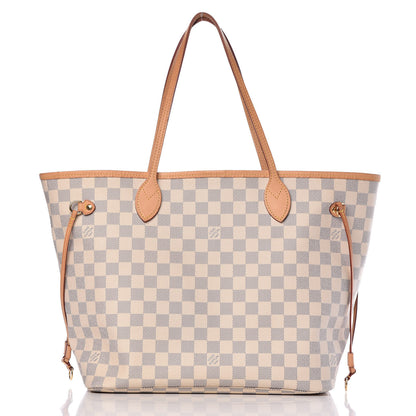 Louis Vuitton Damier Azur Neo Neverfull MM Rose Ballerine 3 of 13