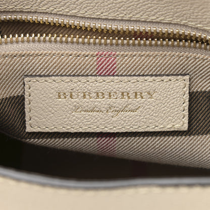 Burberry Soft Grain Calfskin Small Buckle Tote Limestone 6 of 12