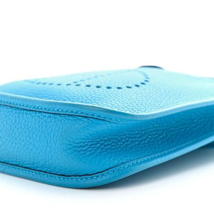 Hermes Taurillon Clemence Evelyne TPM Bleu Zanzibar 10 of 11