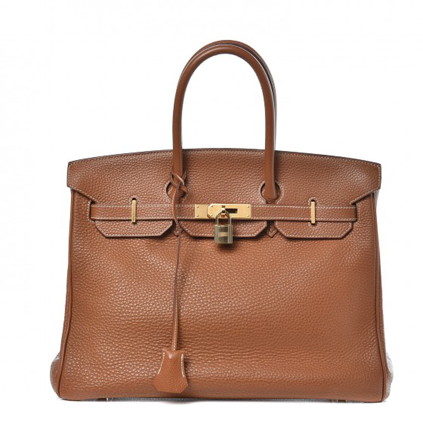 Taurillon Clemence Birkin 35 Gold