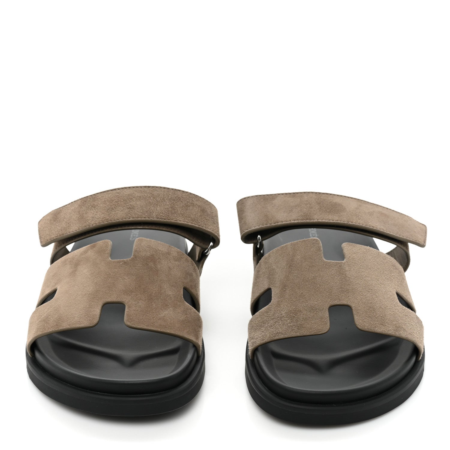 Hermes Suede Goatskin Mens Chypre Sandals 43 Beige Argile 2 of 10