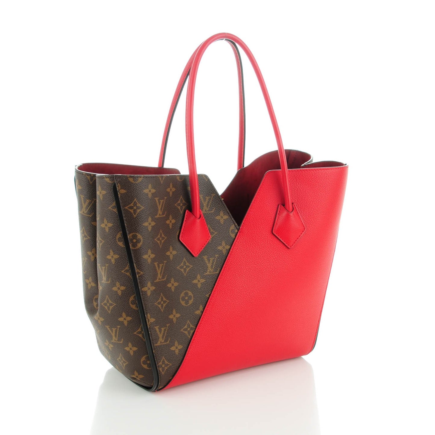 Calfskin Monogram Kimono Tote Cherry