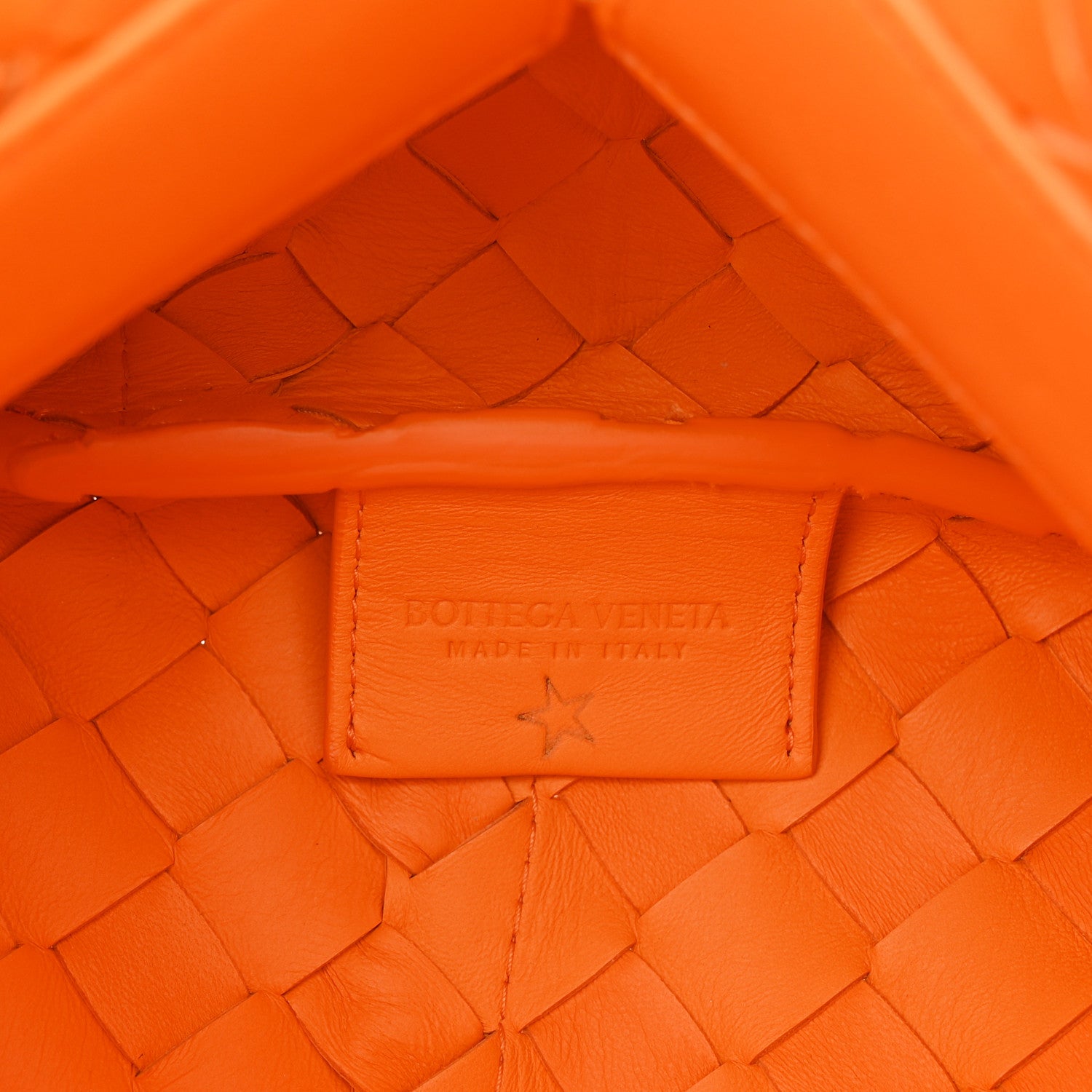 Bottega Veneta Nappa Intrecciato Tie Shoulder Bag Tangerine 6 of 10