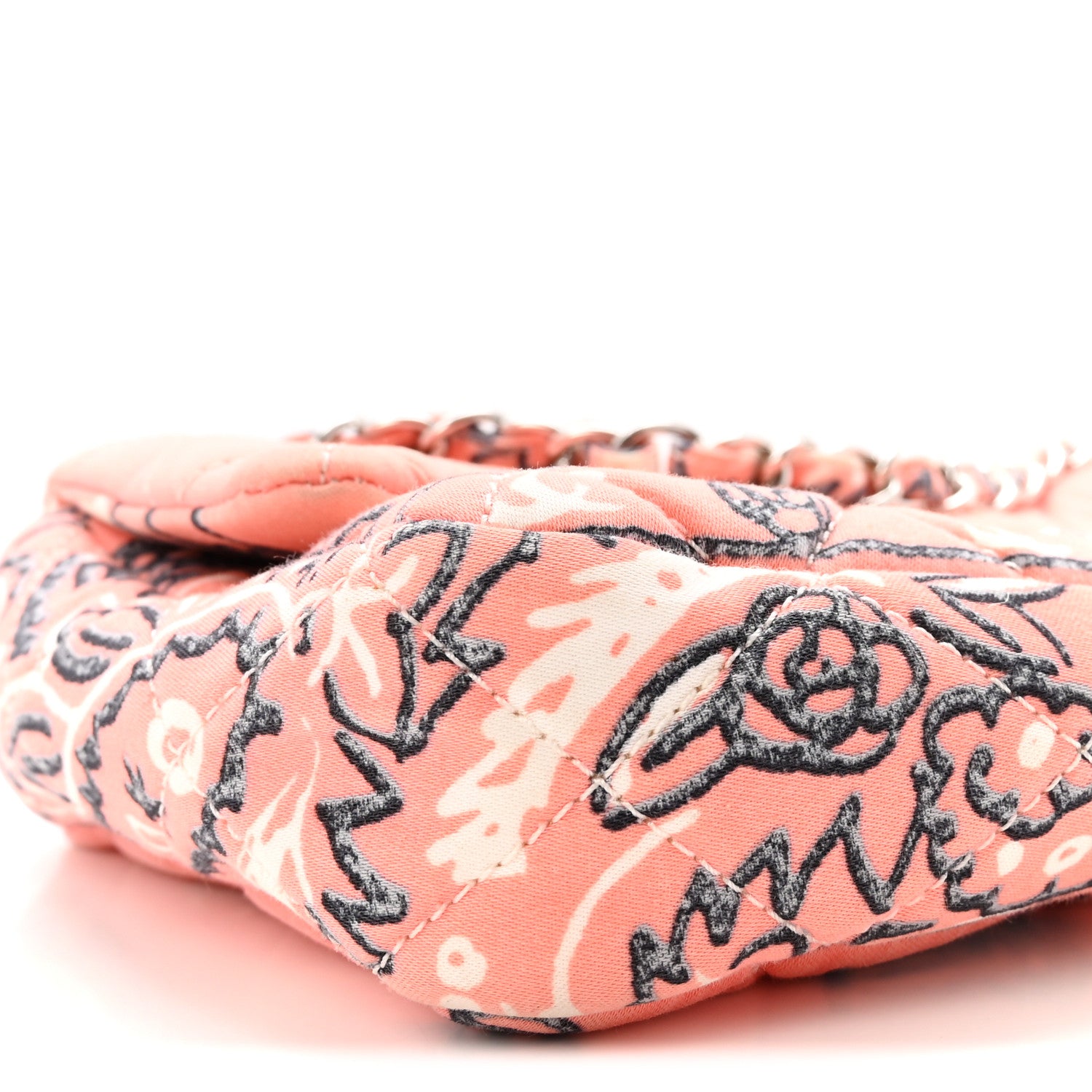 Chanel Cotton Quilted Small Bandana Single Flap Pink 9 of 10